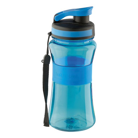 500ml Silicone Band Water Bottle - Blue