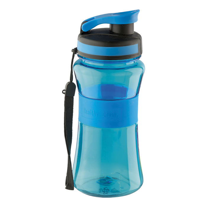 500ml Silicone Band Water Bottle - Blue