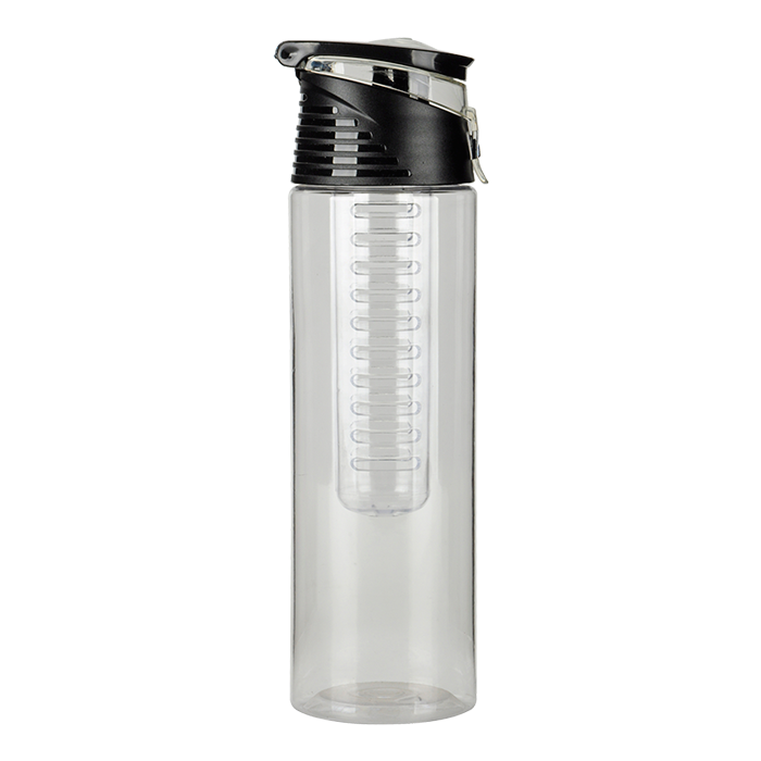 700ml AS Fruit Infuser Water Bottle With Carry Handle - Clear