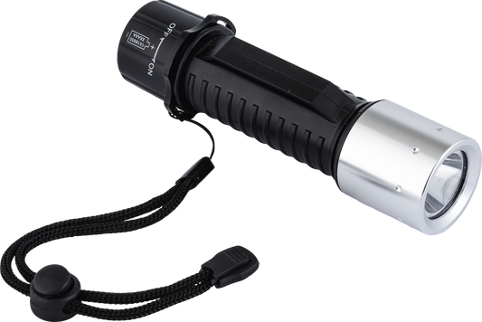 Waterproof LED Flashlight - Black