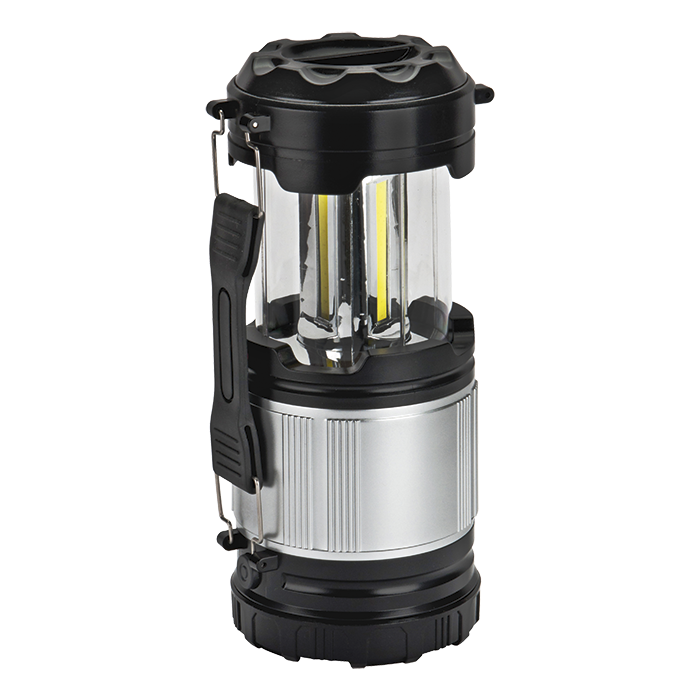 2 in 1 Flashlight And Lamp - Silver