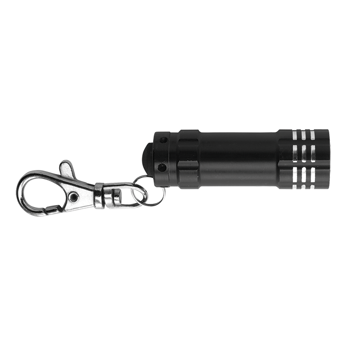 Metal Pocket Torch with LED Lights - Black