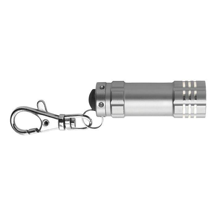 Metal Pocket Torch with LED Lights - Silver