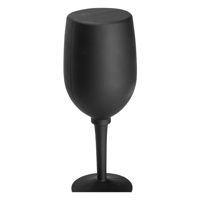 3 Piece Cup Shaped Wine Set - Black