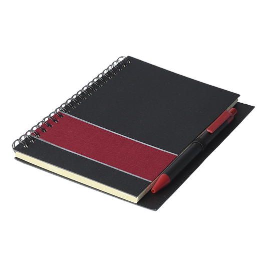 Coloured Stripe Notebook with Pen