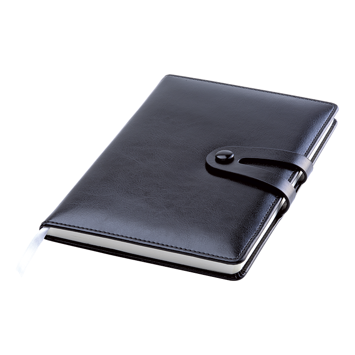 Exclusive Double Strap Design Notebook - Black