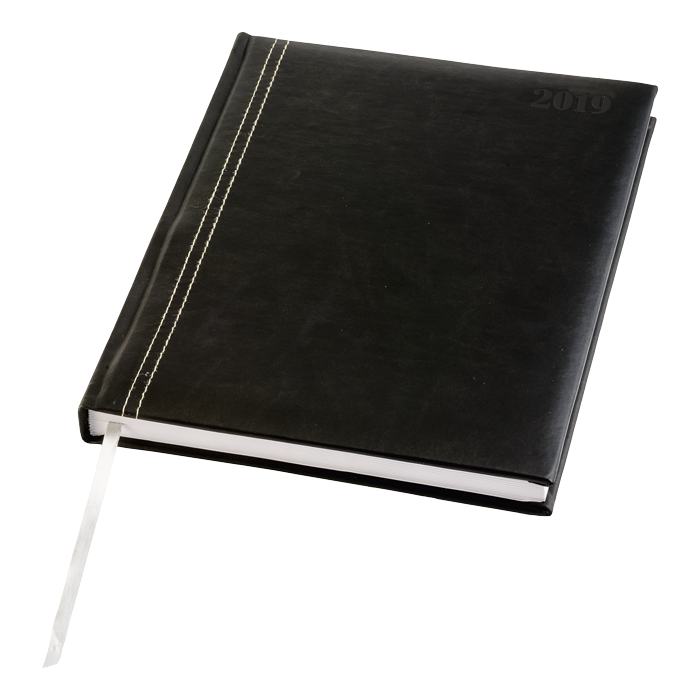 A5 Stitched Design Diary - Black