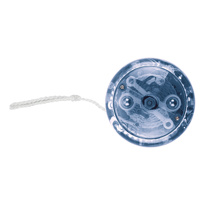 Plastic Light Up Yo-Yo - Cobalt Blue