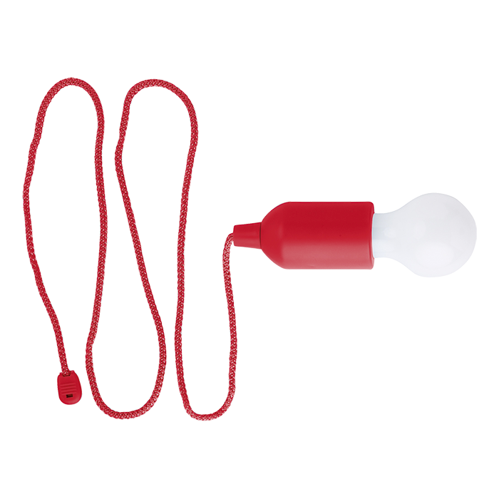 Light Bulb Shaped LED Light - Red