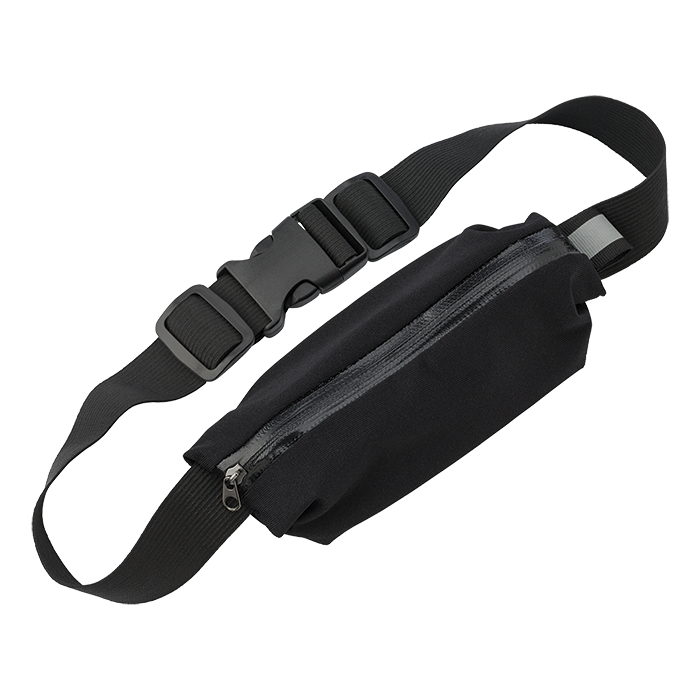 Neoprene Water Repellent Waist Bag - Black