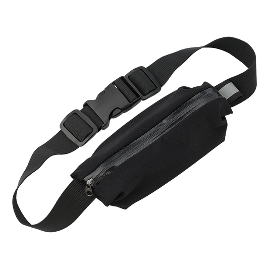 Neoprene Water Repellent Waist Bag - Black