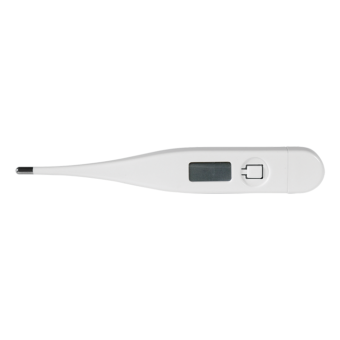 Thermometer in Transparent Box - White