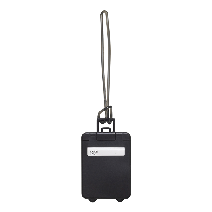 Suitcase Shaped Luggage Tag - Black