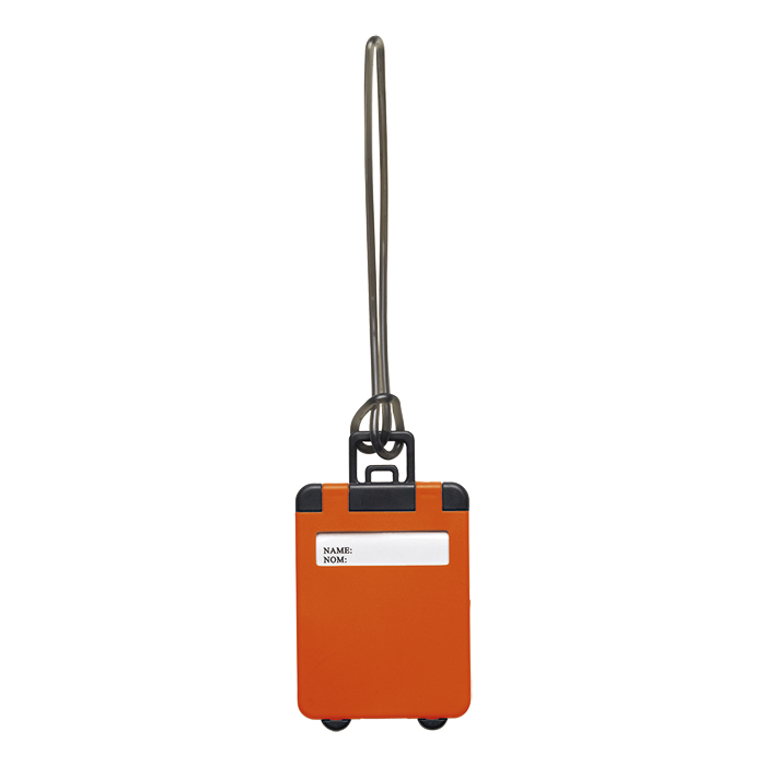 Suitcase Shaped Luggage Tag - Orange