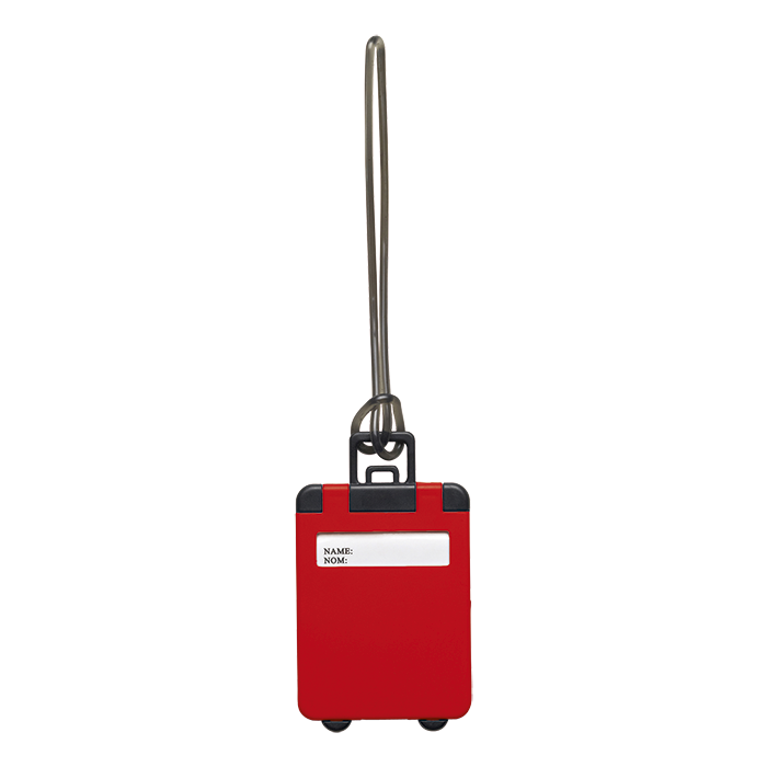 Suitcase Shaped Luggage Tag - Red
