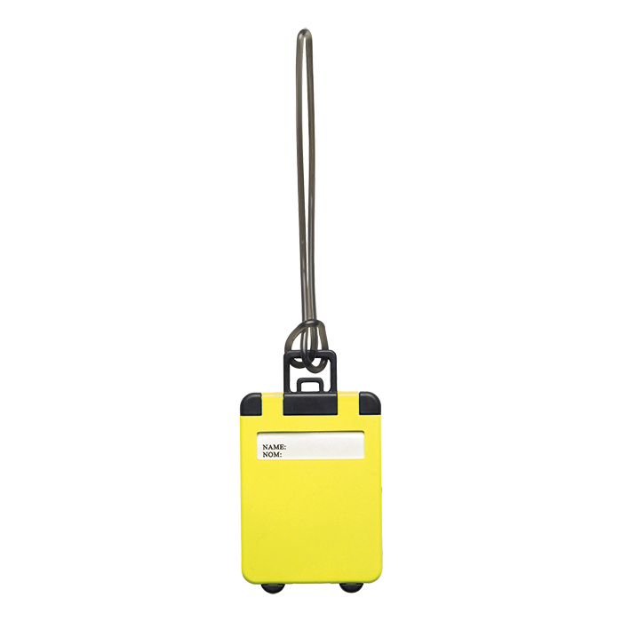 Suitcase Shaped Luggage Tag - Yellow