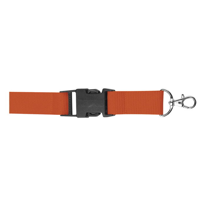 Lanyard with Safety Release Clip - Orange