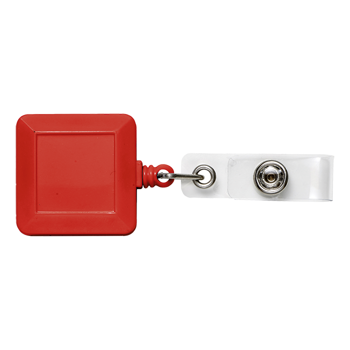 Retractable Badge Holder - Red
