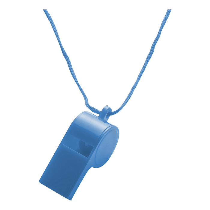 Plastic Whistle - Blue
