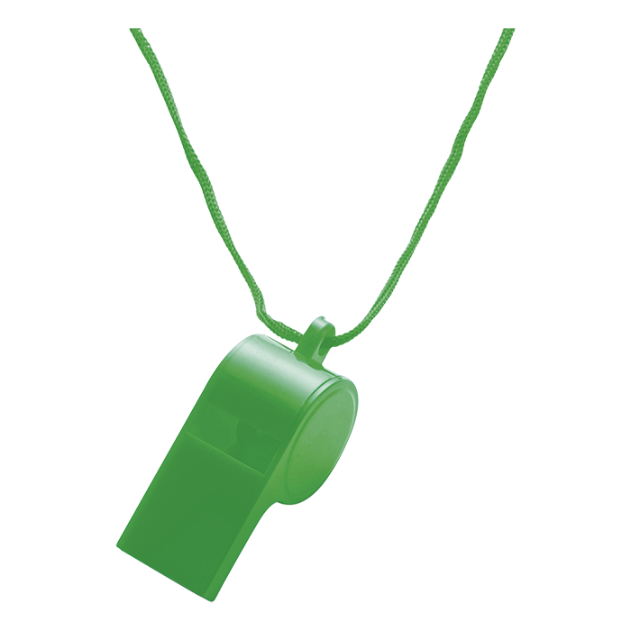 Plastic Whistle - Green