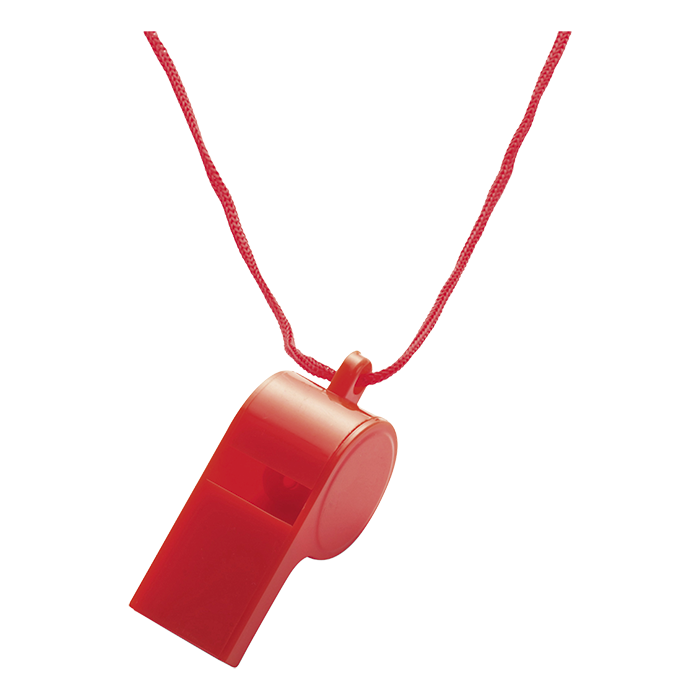 Plastic Whistle - Red