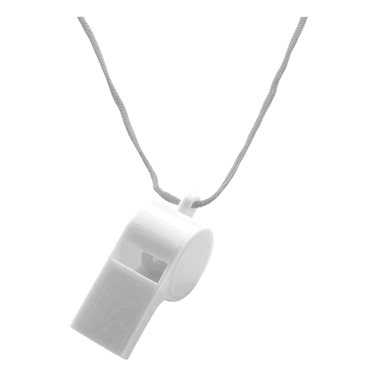 Plastic Whistle - White