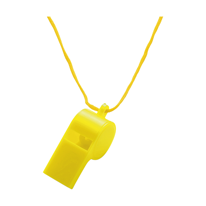 Plastic Whistle - Yellow