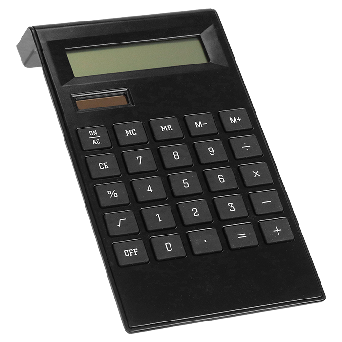 Dual Powered Calculator - Black