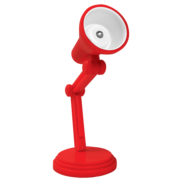 2 in 1 Desk and Book Light - Red