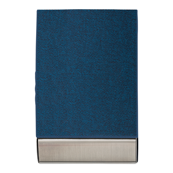 Business Card Case with PU Finish - Blue