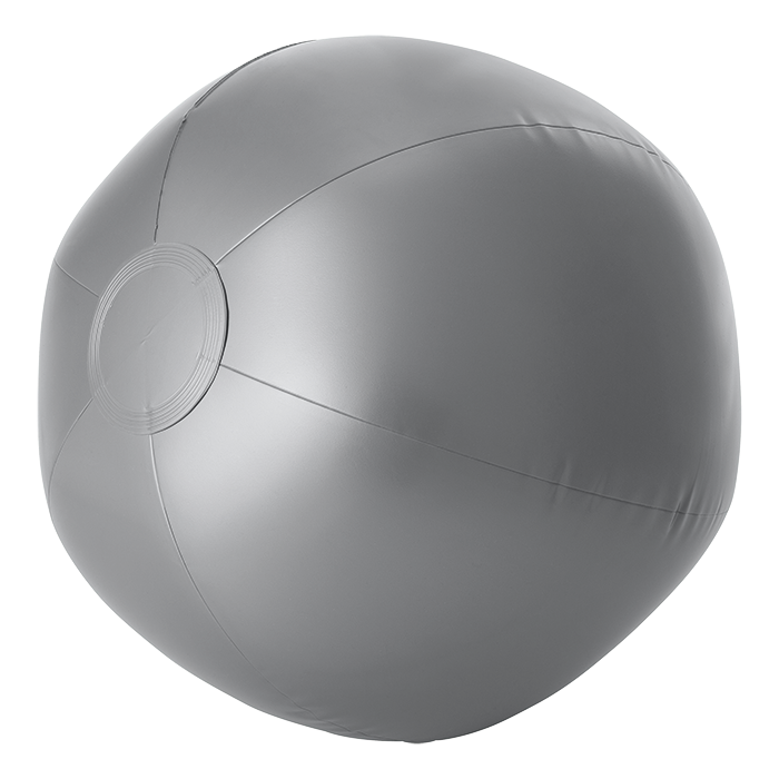 Solid Colour Inflatable Beach Ball - Silver
