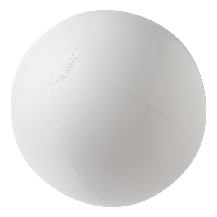 Solid Colour Inflatable Beach Ball - White