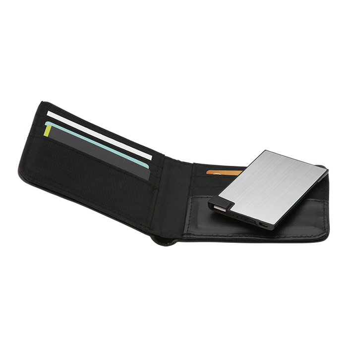 Credit Card Style Power Bank - Silver