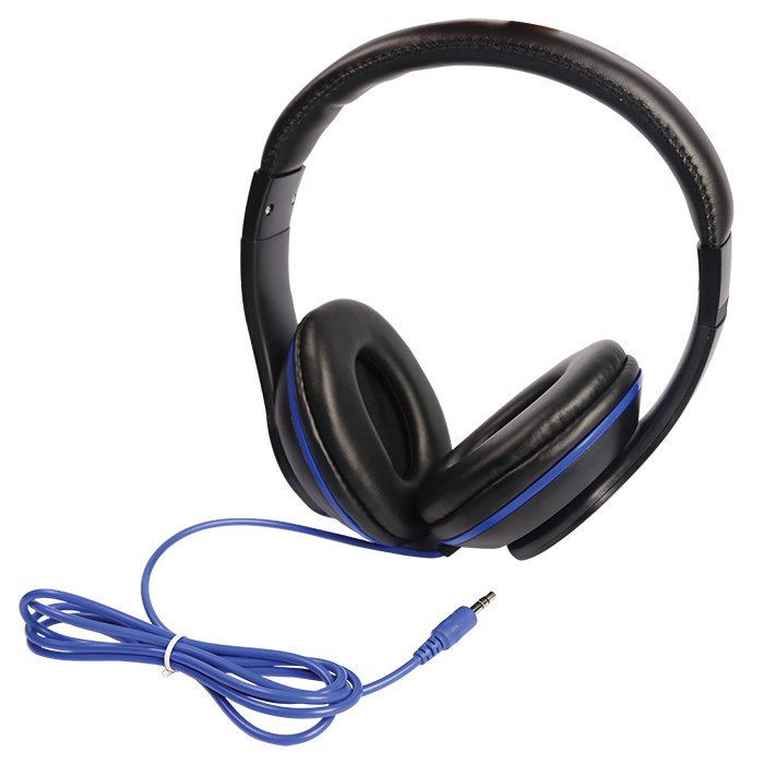 Oval Shaped Headphones - Blue