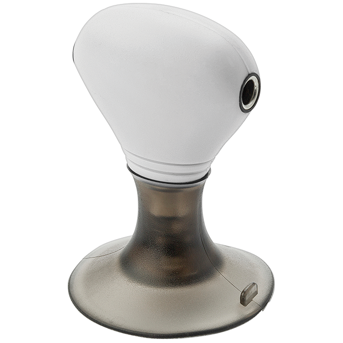 2 in 1 Phone Stand with Earphone Splitter - White