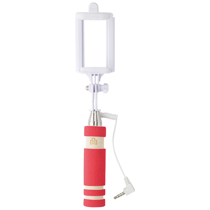 Selfie Stick with Foam Handle - Red