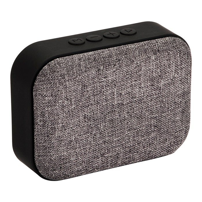 Melange Fabric Bluetooth Speaker - Grey Melange
