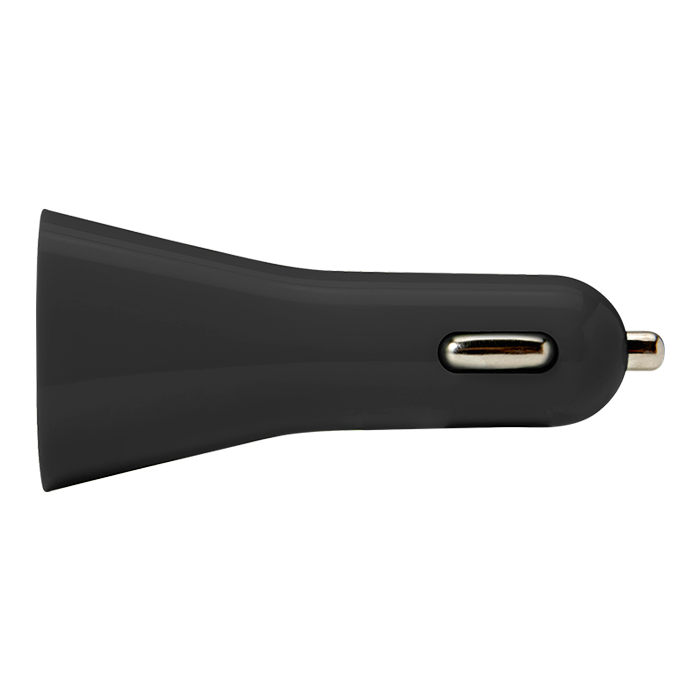 Dual Port USB Car Charger - Black