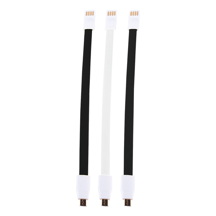 Whizzy USB Cables Pack of 3 - Black/White