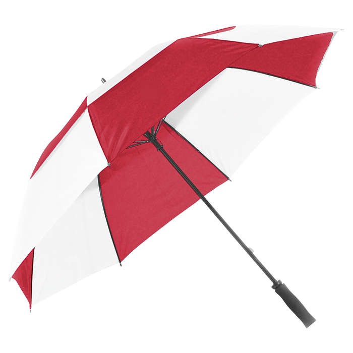 Beach Umbrella - Red/White