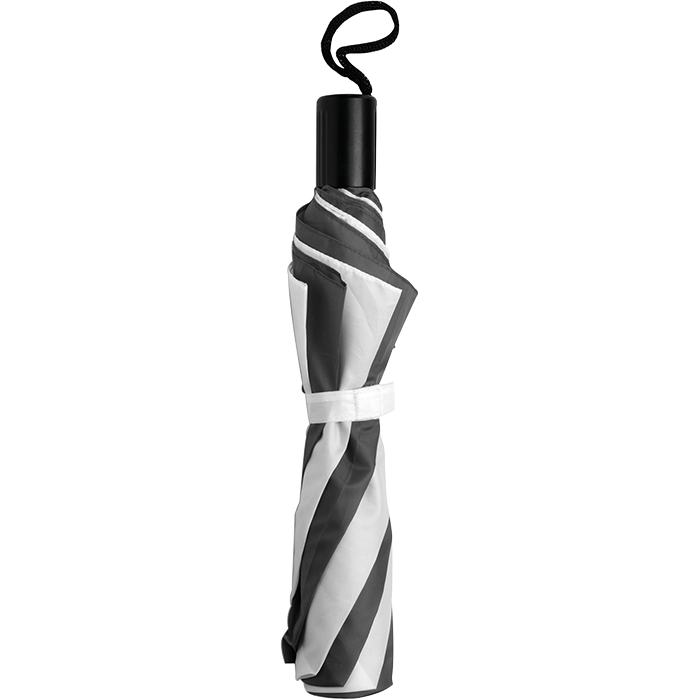 Manual Foldable Umbrella - Black/White