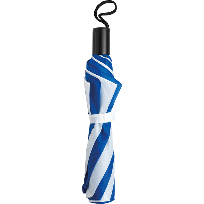Manual Foldable Umbrella - Blue/White