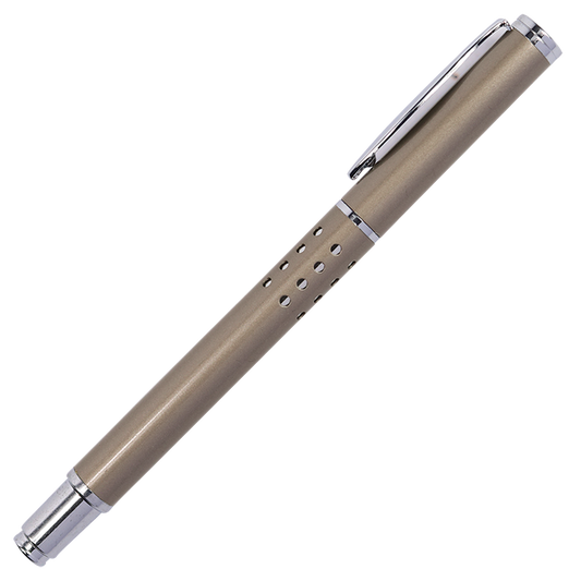 Wavy Clip Brass Rollerball Pen - Satin Nickel