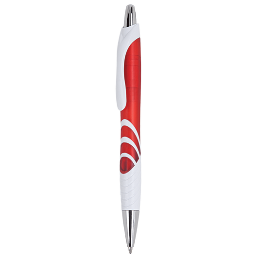 Colour Curve Design Ballpoint Pen - Red