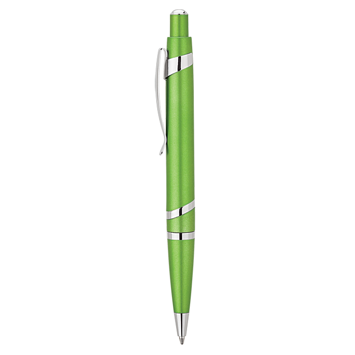 Spiral Metallic Ballpoint Pen - Light Green