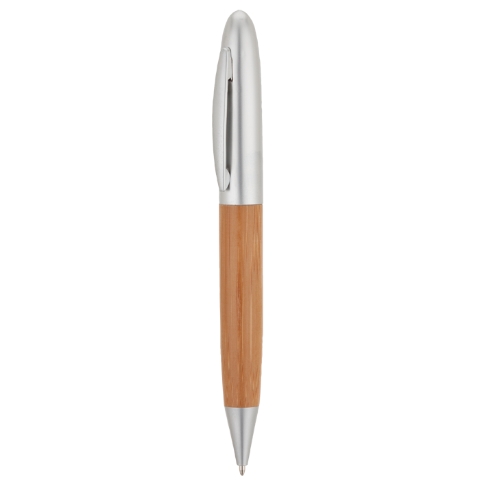 Bamboo and Brass Ballpoint Pen - Natural