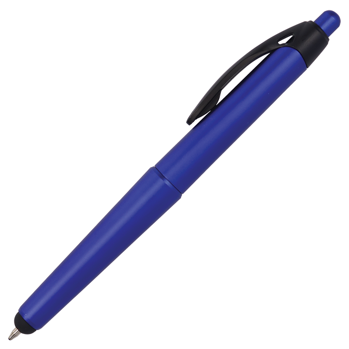Tip Through Stylus Ballpoint Pen - Blue