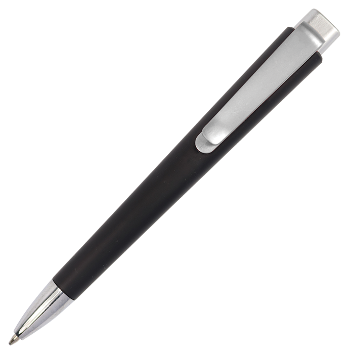 Metallic Clip Ballpoint Pen - Silver