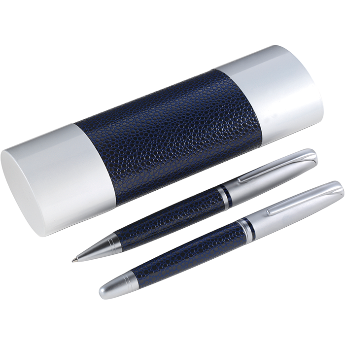 Exclusive Pen Set in Matching Case - Blue