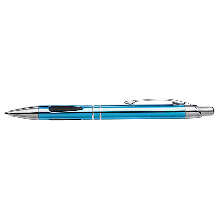 Metal Ergonomic Grip Ballpoint Pen - Pale Blue